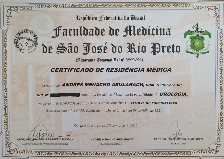 residencia urologia